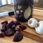 Quick Fermented Garlicky Beets
