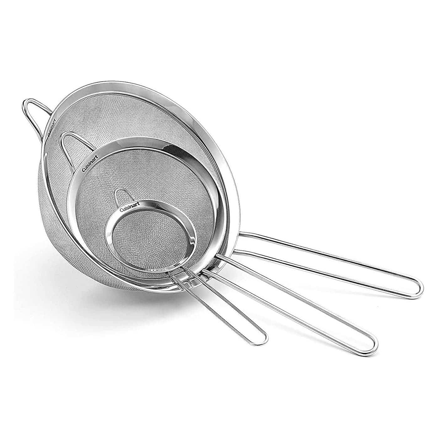 Stainless Mesh Strainers, Set for 3