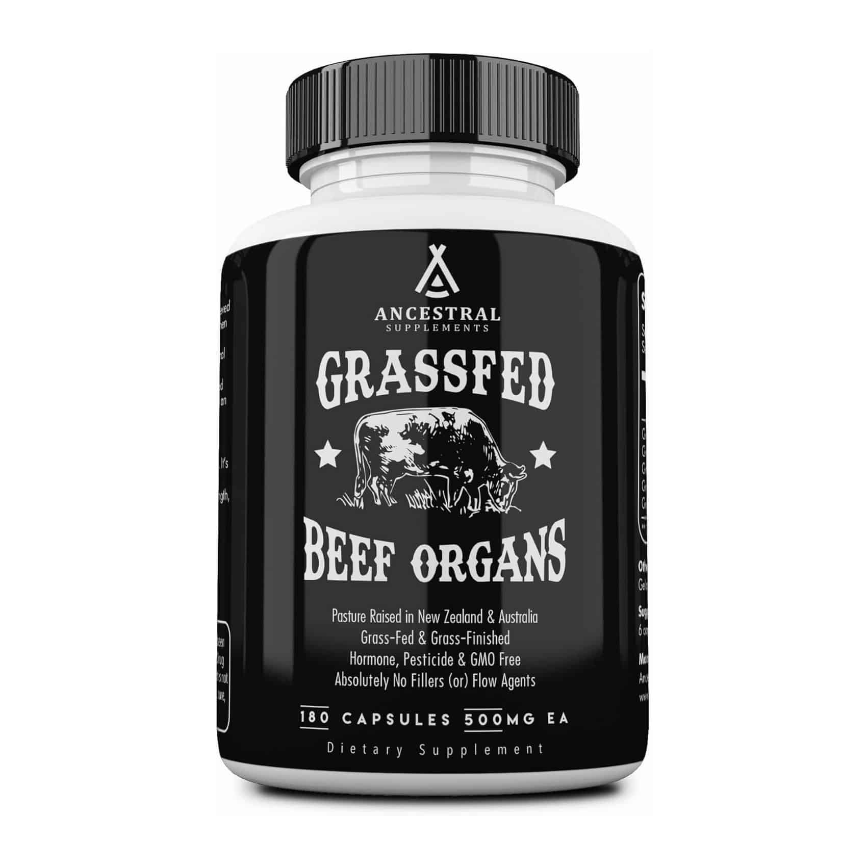 Ancestral Supplements Grass Fed Beef Organ Capsules