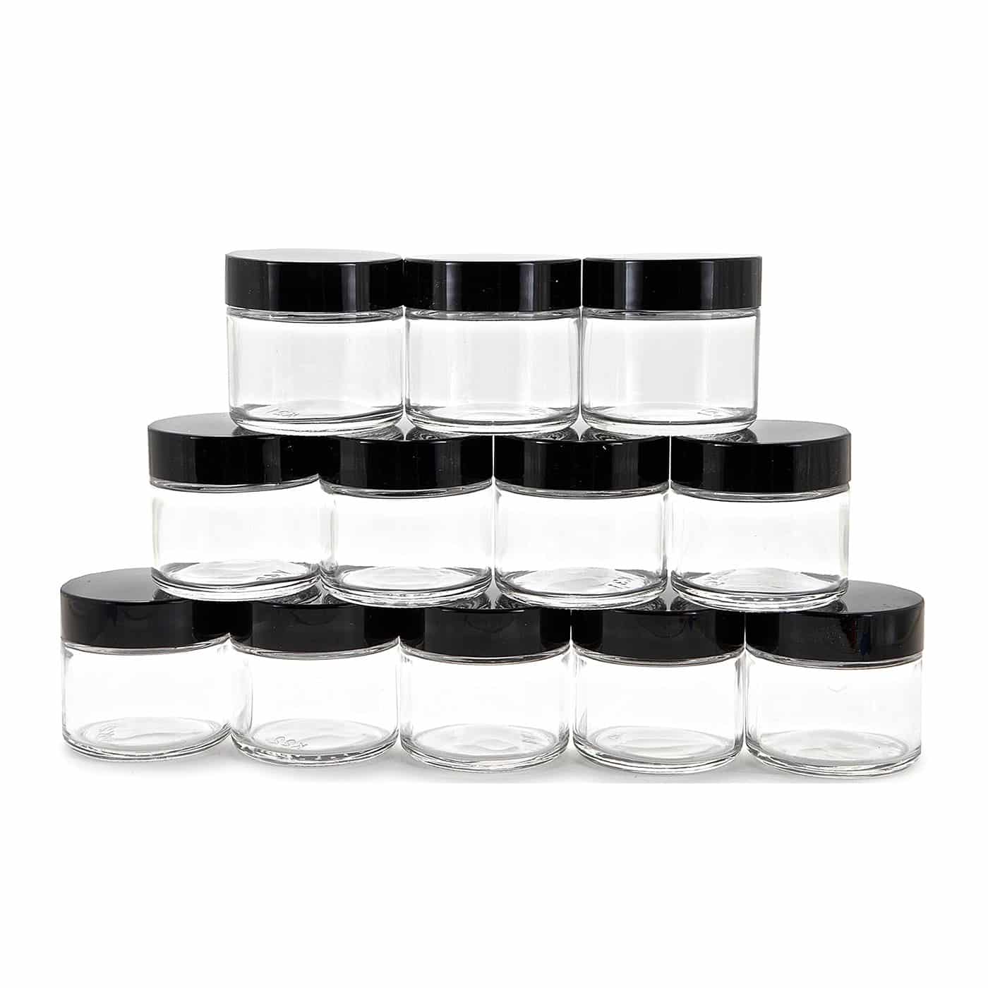 2 oz Round Glass Jars with Inner Liners
