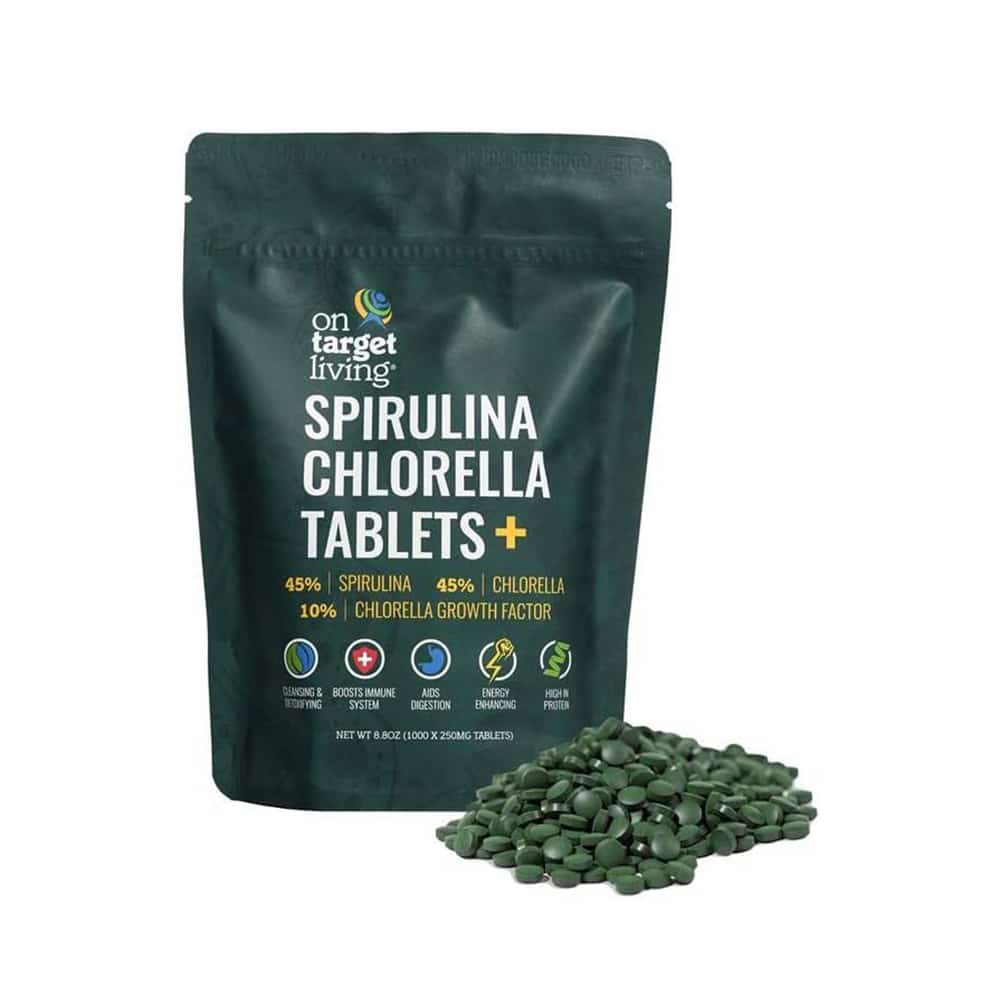 On Target Living Spirulina Chlorella + CGF