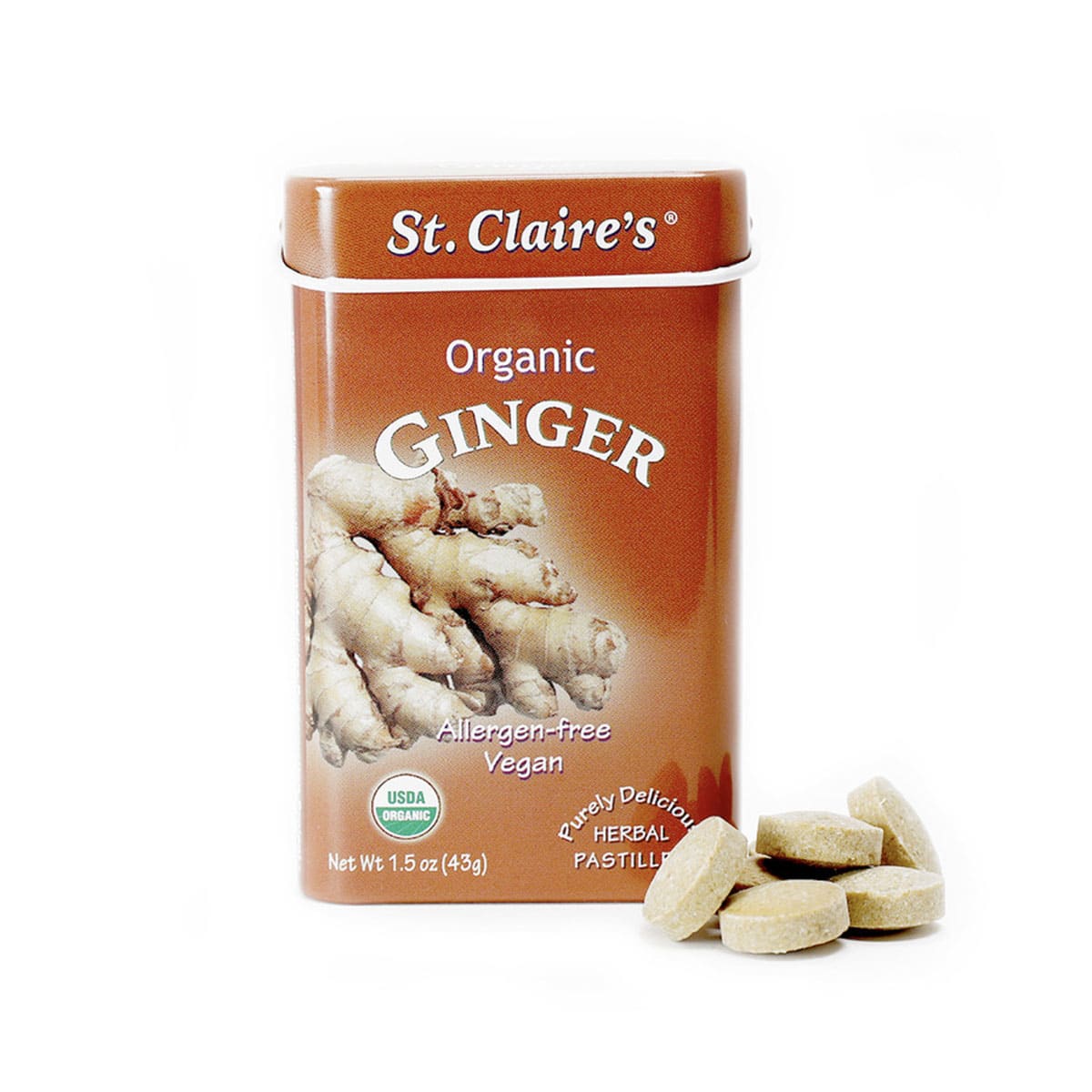 Ginger Pastilles (or any convenient form of ginger) can be a lifesaver for an upset tummy